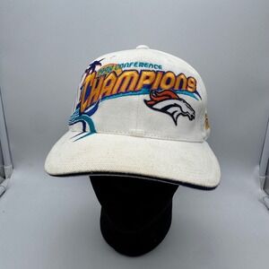 Vintage 90s Denver Broncos‎ Sports Specialties Hat Cap NFL 1998 Conference